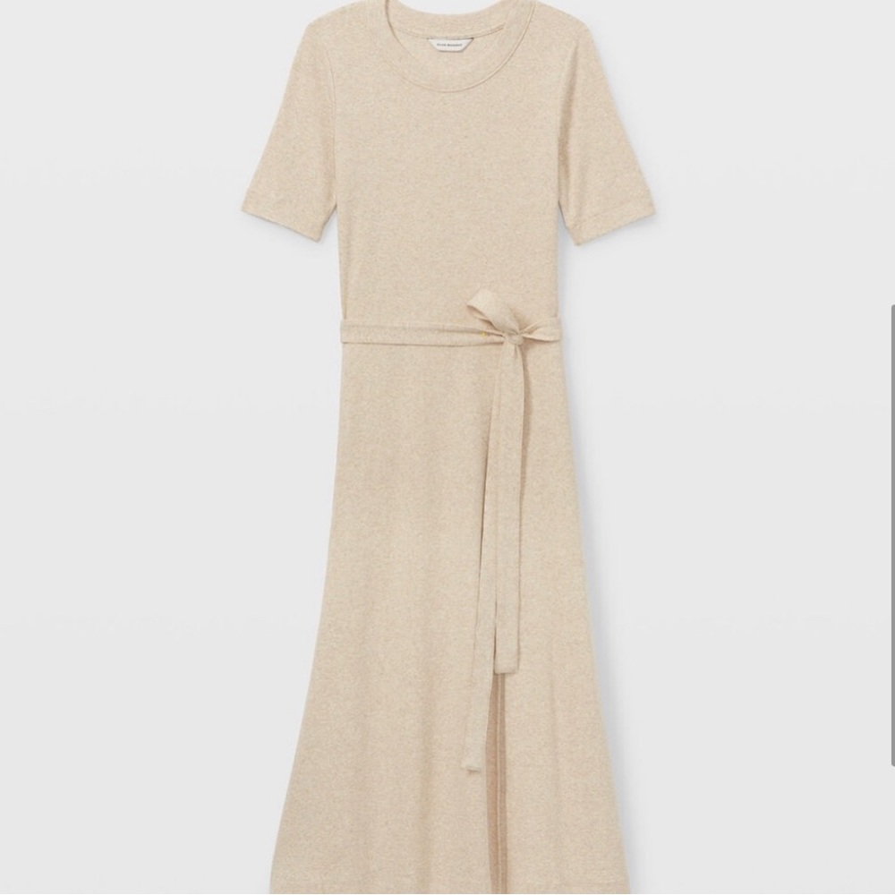 Club Monaco Short Sleeve Rib-Knit Midi dress - Picture 3 of 12
